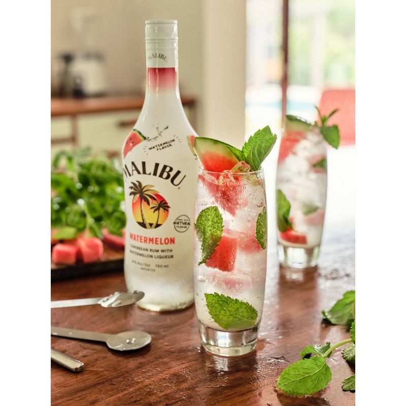 Malibu Watermelon Flavored Caribbean Rum - 750ml Bottle