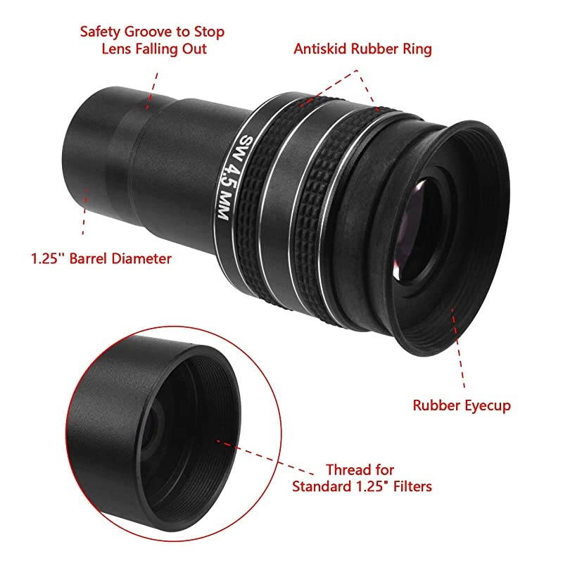 125 45mm 58Degree Planetary Eyepiece for Telescope