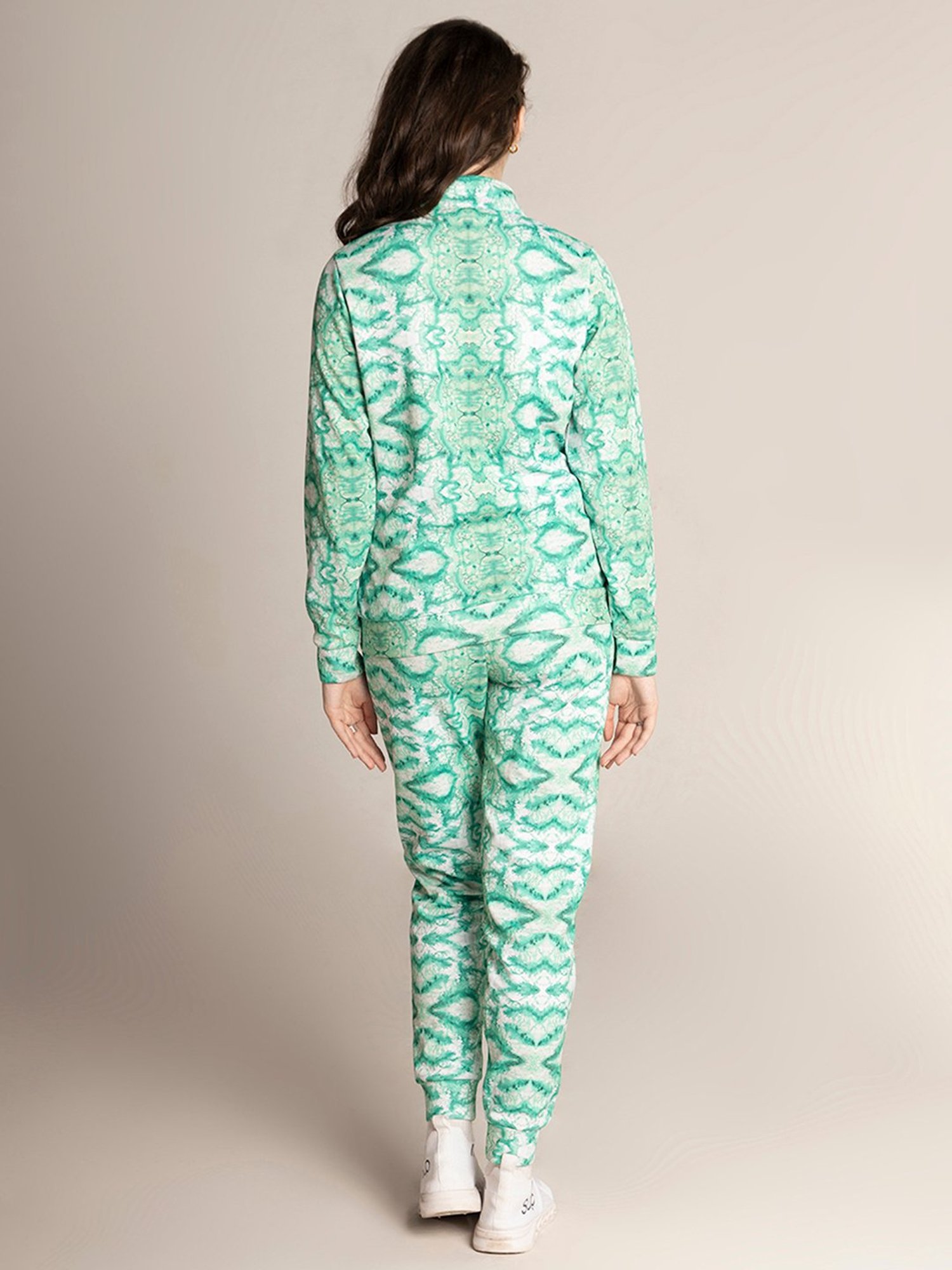 EDRIO Green Printed Tracksuit