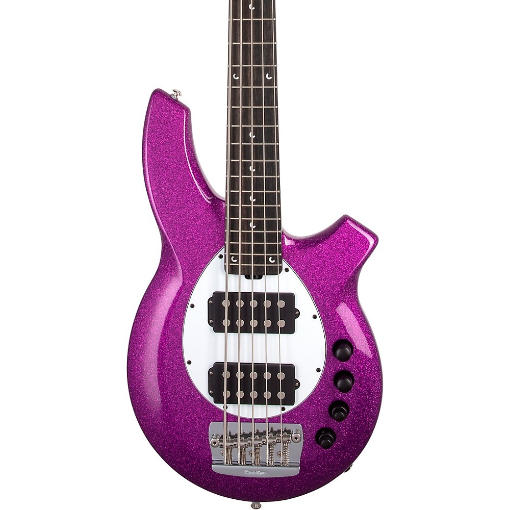 Ernie Ball Music Man Bongo 5 HH BFR Electric Bass Fuchsia Sparkle