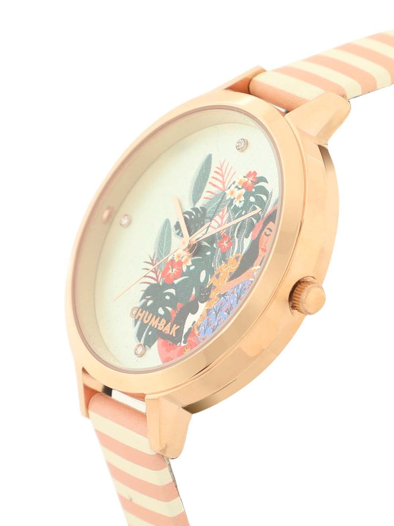 Chumbak UW7 Live Slow Analog Watch for Women with Bracelet Set Combo