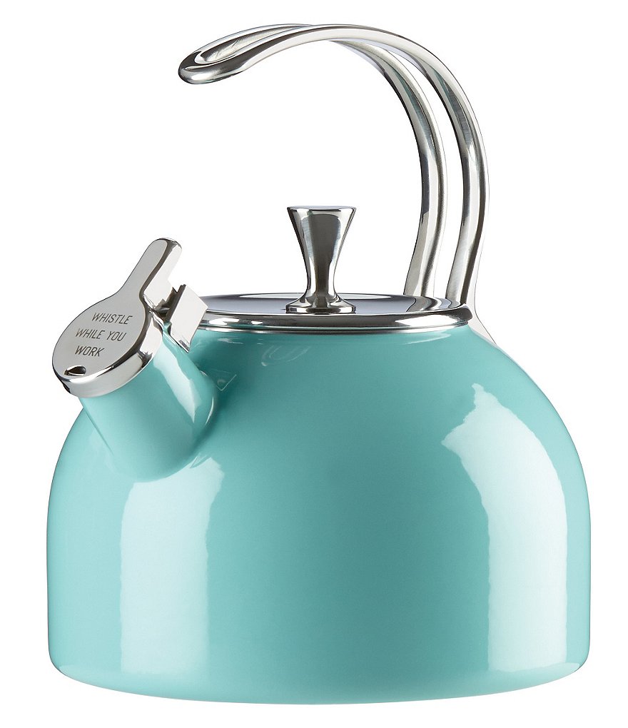 kate spade new york All in Good Taste Whistle While You Work Enameled Steel Tea Kettle