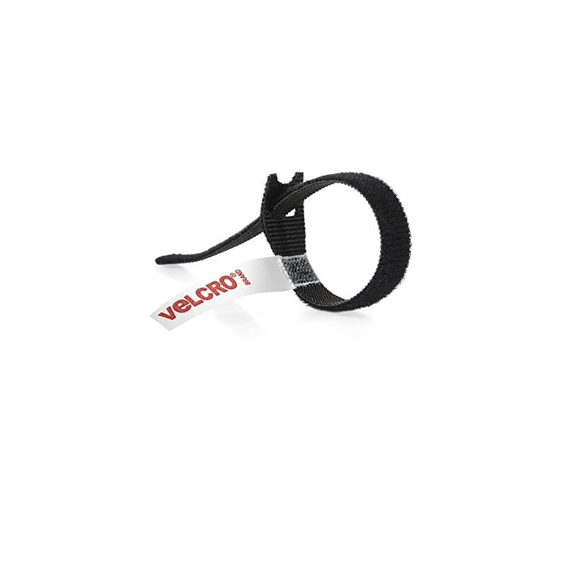 ONEWRAP Bundling Strap Reusable Fasteners for Keeping Cords and Cables Tidy 8 x 12 5 Ties Black