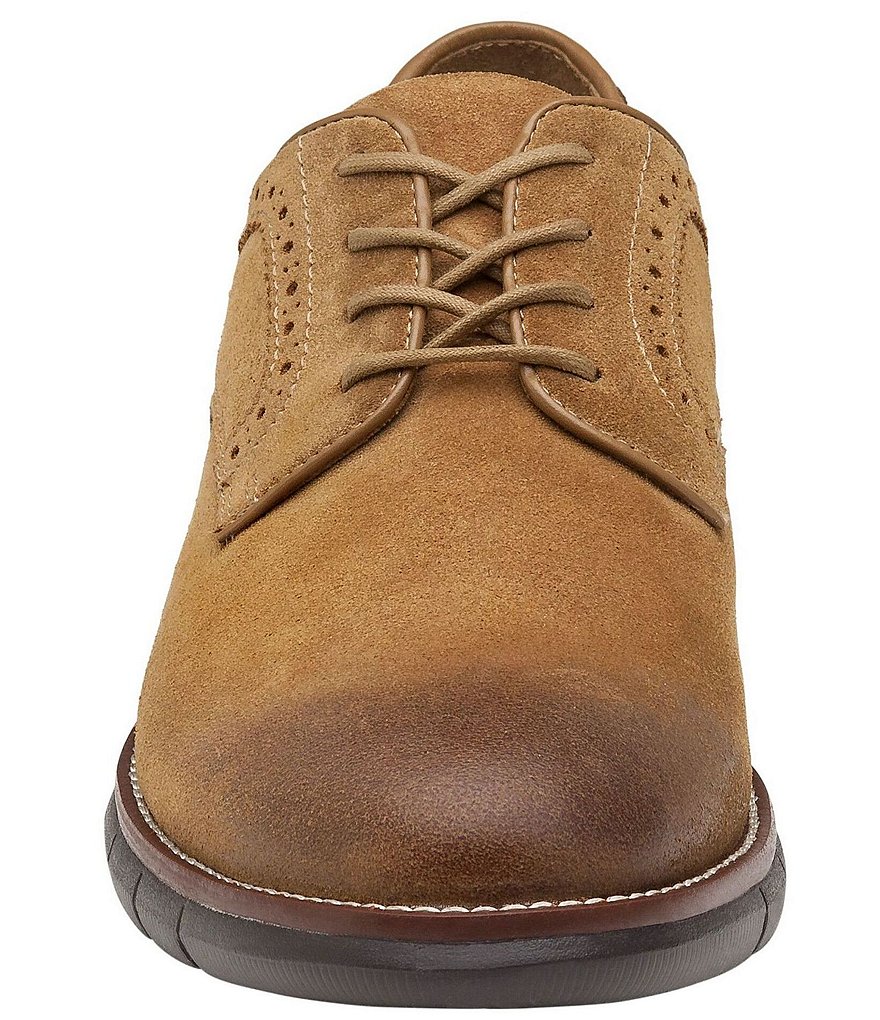 Johnston & Murphy Men's Holden Suede Plain Toe Oxfords