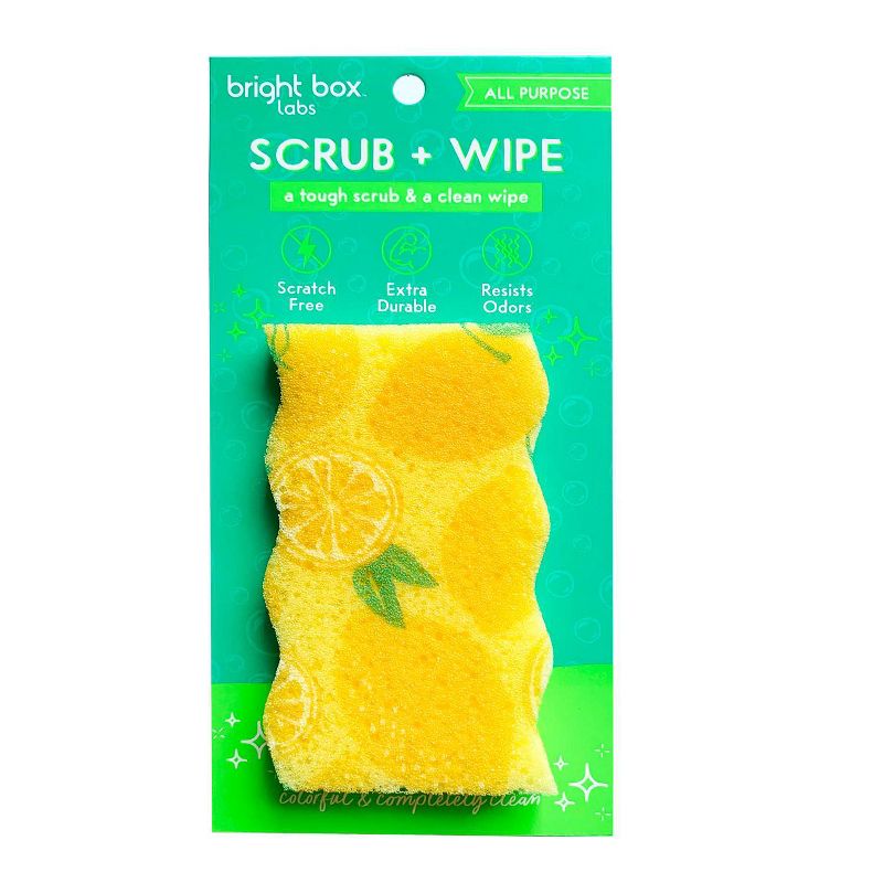 Bright Box Wave Scrub + Wipe - Yellow