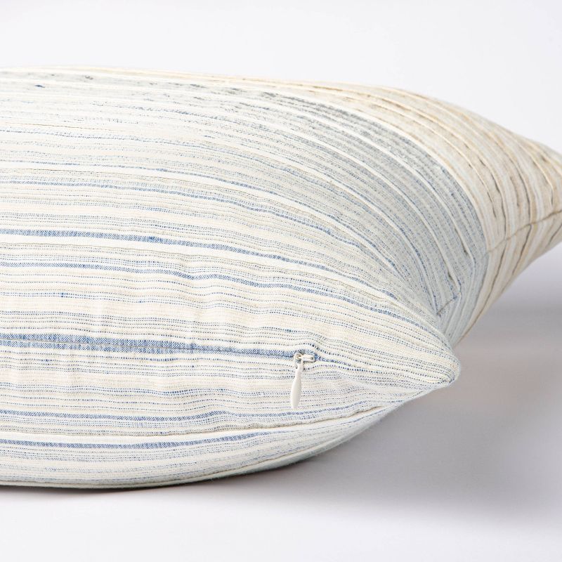 Pleated Square Throw Pillow Yellow/Blue - Threshold™ designed with Studio McGee