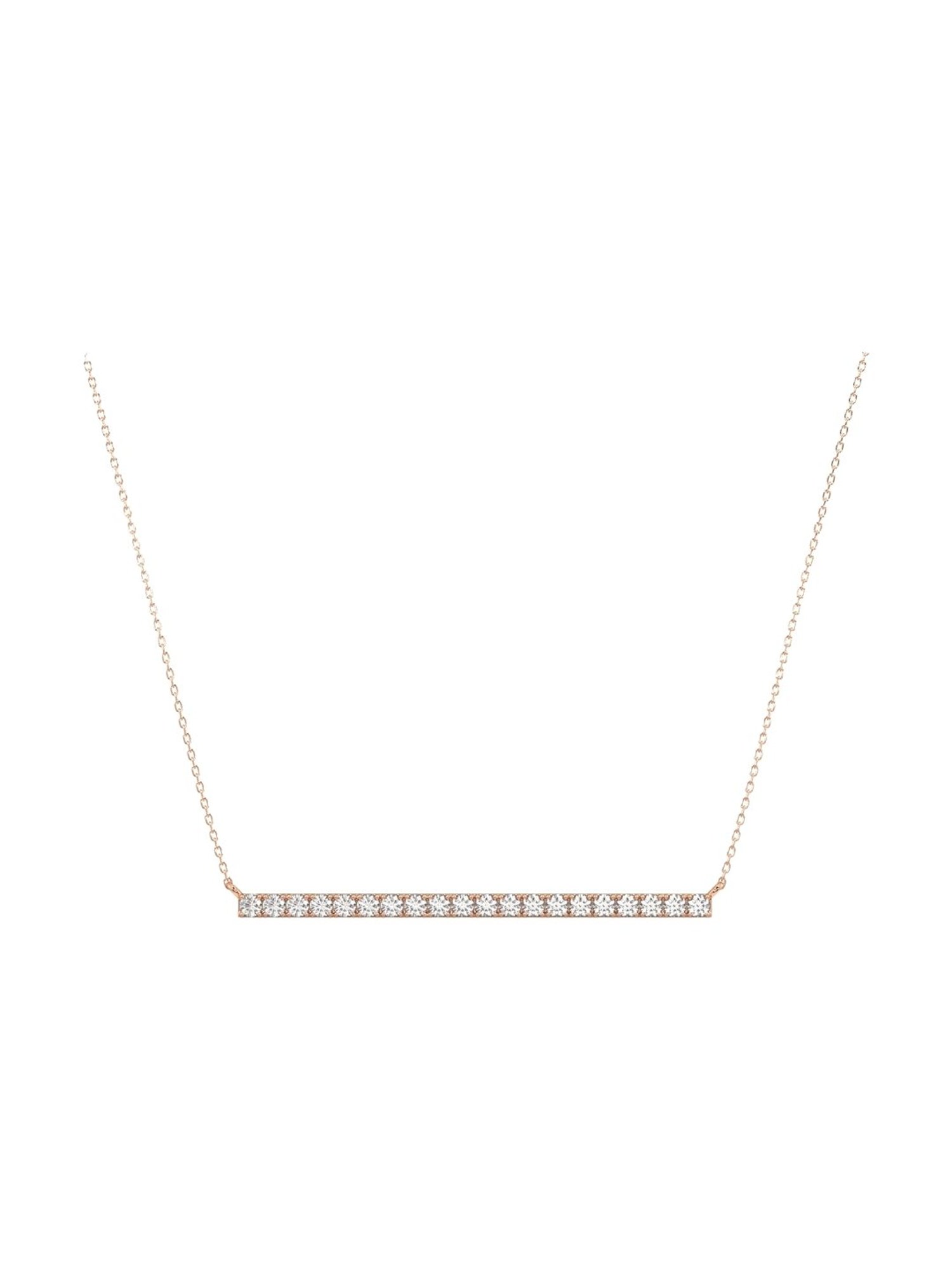 Silvermist 925 Sterling Silver Simply Bar Pendant Necklace for Women & Girls