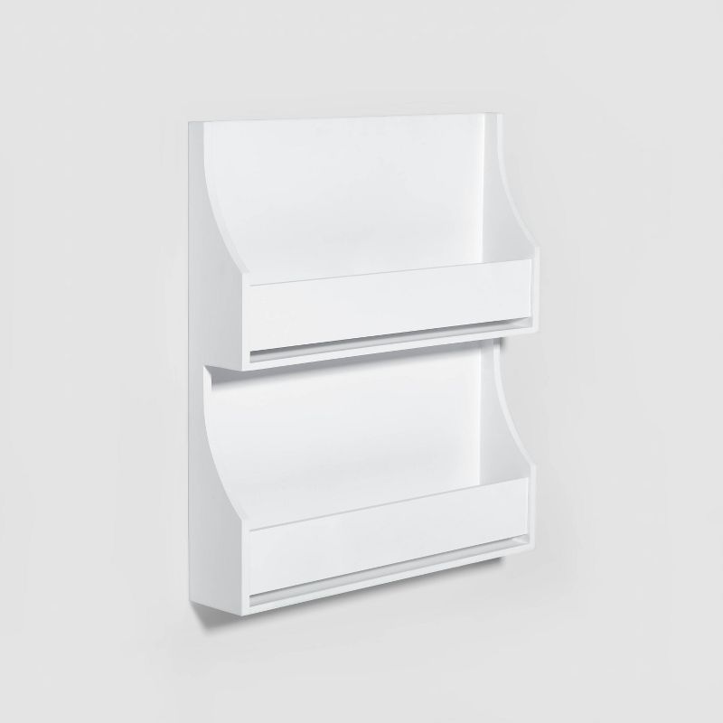 2 Tier Book Shelf White - Pillowfort™