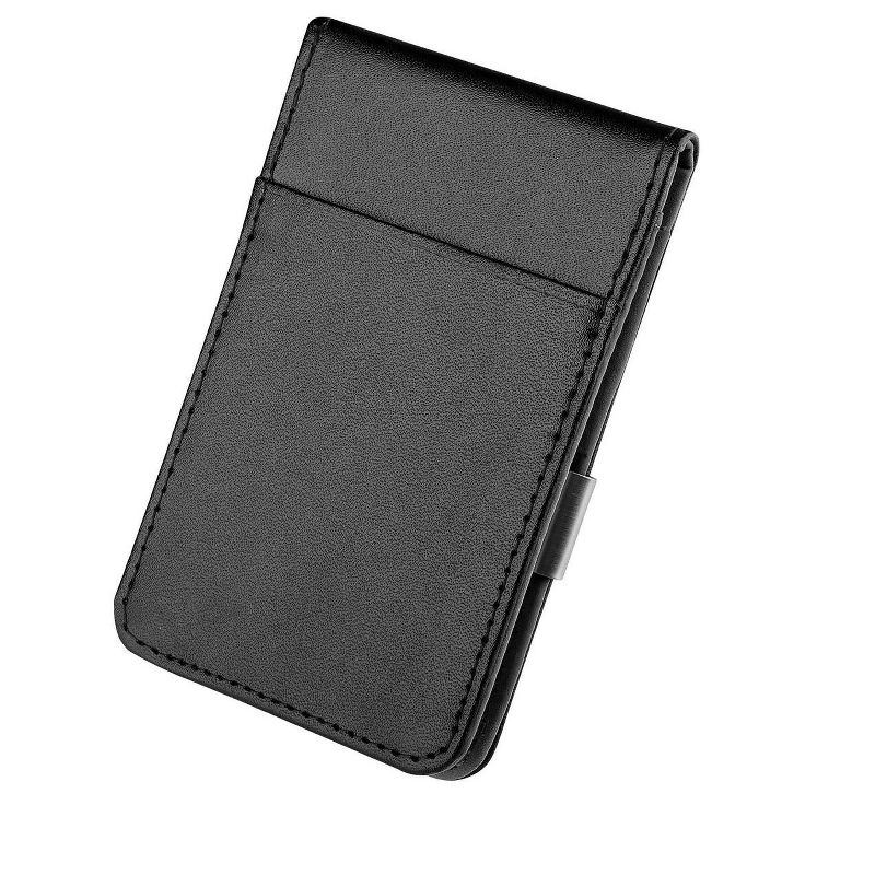 ZODACA Genuine Leather Money Clip Wallet, Black