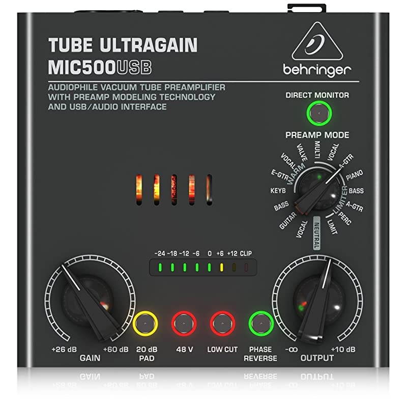 TUBE ULTRAGAIN MIC500USB,Black