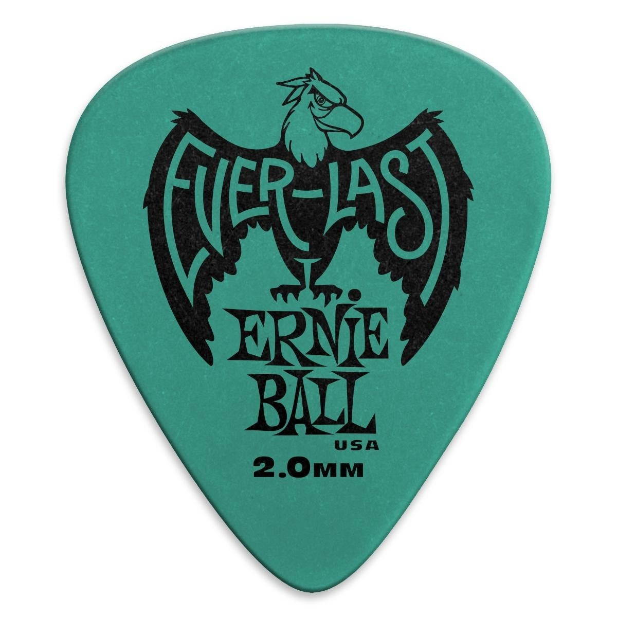 Ernie Ball Everlast Guitar Picks, 12 Pack, 2.0mm