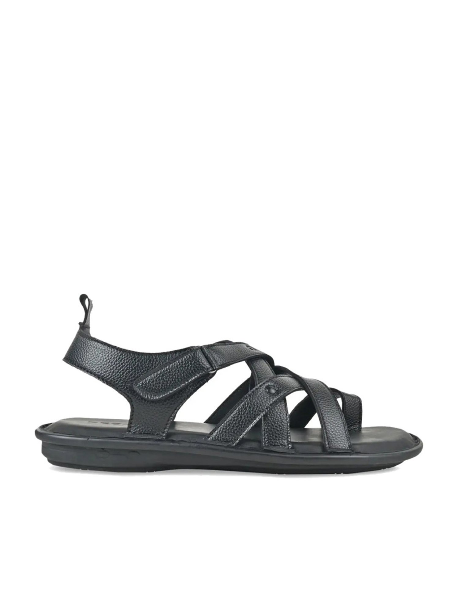 Regal Men's Black Toe Ring Sandals