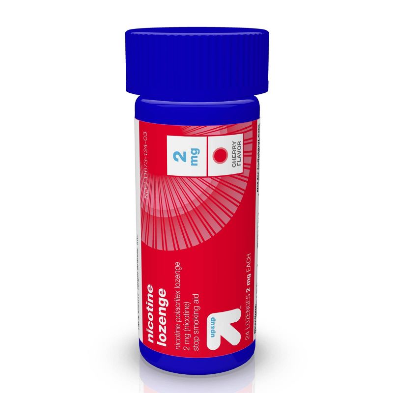 Nicotine 2mg Lozenge Stop Smoking Aid - Sugar Free Cherry - 72ct - up & up™