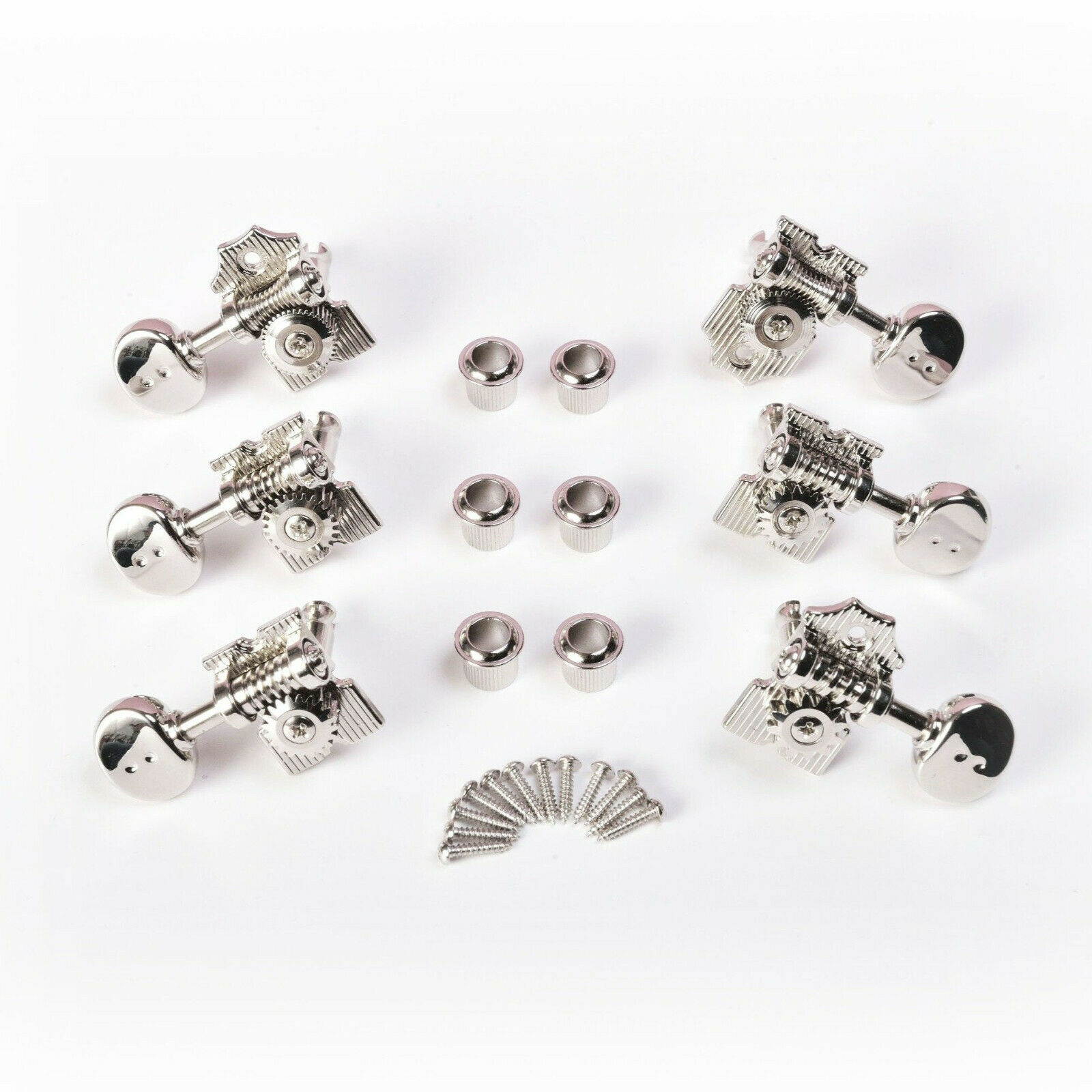 Graphtech Ratio 3 + 3 Waffle-Back vintage Fender Style Machine Heads Nickel