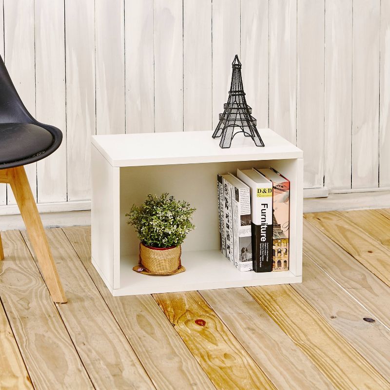 IRIS Tachi Series Modular Wood Stacking Storage Drawer Box Cabinet Cube, Gray