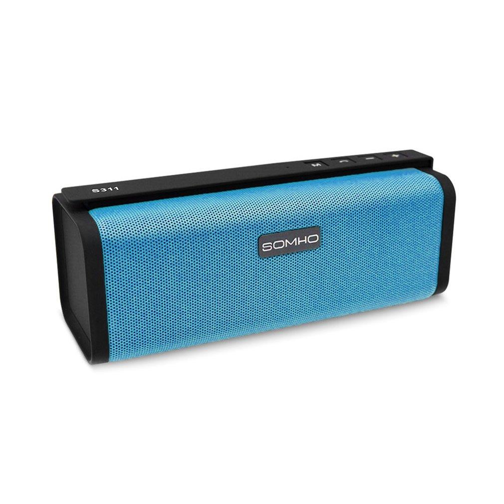 SOMHO Mini Bluetooth Loud Speaker with 2 Horn Stereo Hands Free Subwoofer S311