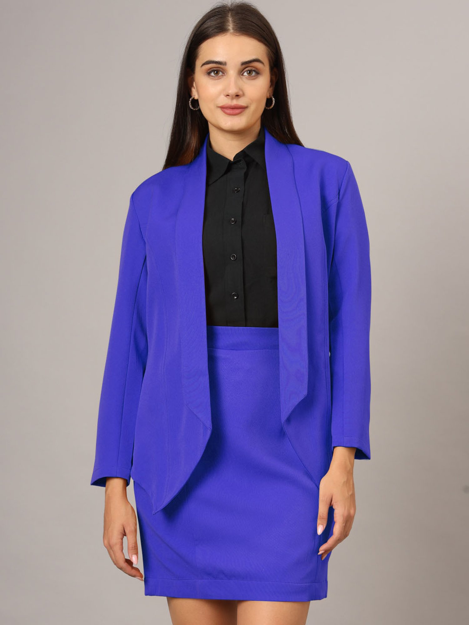 BRINNS Blue Blazer With Skirt