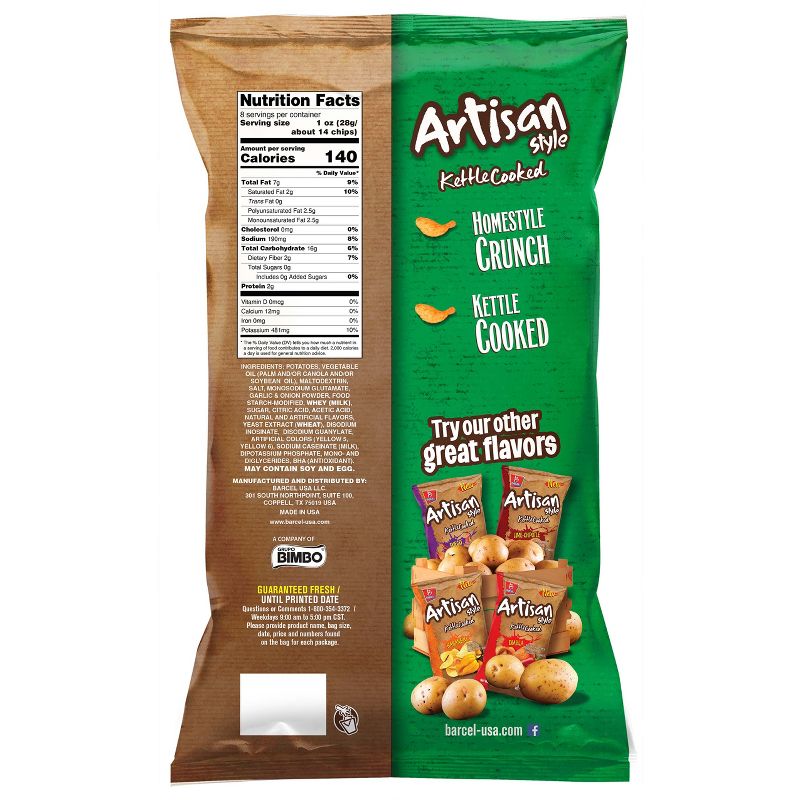 Barcel Artisan Style Jalapeno Kettle Cooked Chips - 8oz