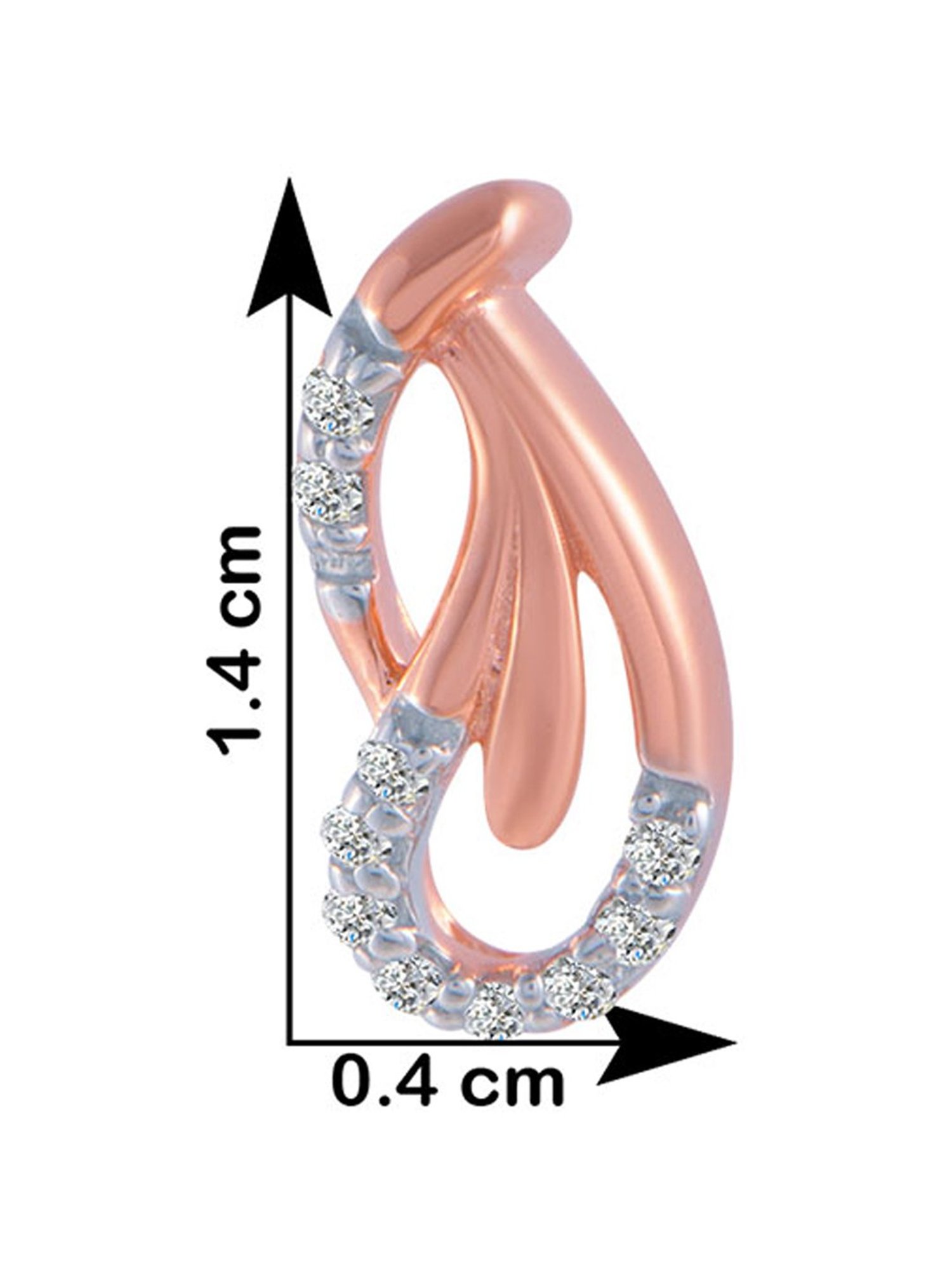 P.C. Chandra Jewellers 18 kt Gold & Diamond Earrings