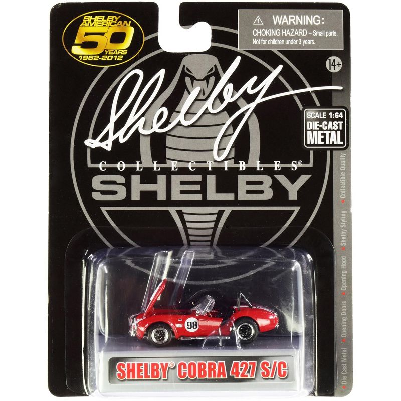 Carroll Shelby 50th Anniversary 4 piece Set 1/64 Diecast Model Cars by Shelby Collectibles