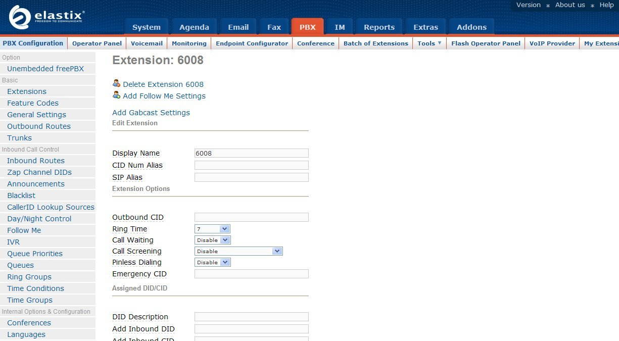 2 FXO+2 FXO Ports VoIP PBX Based on Elastix 2.0, Elastix Server,VoIP Telephony System