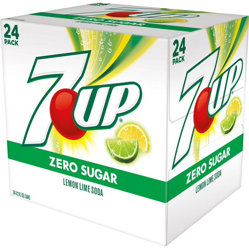 7UP Zero Sugar Soda - 24pk/12 fl oz Cans