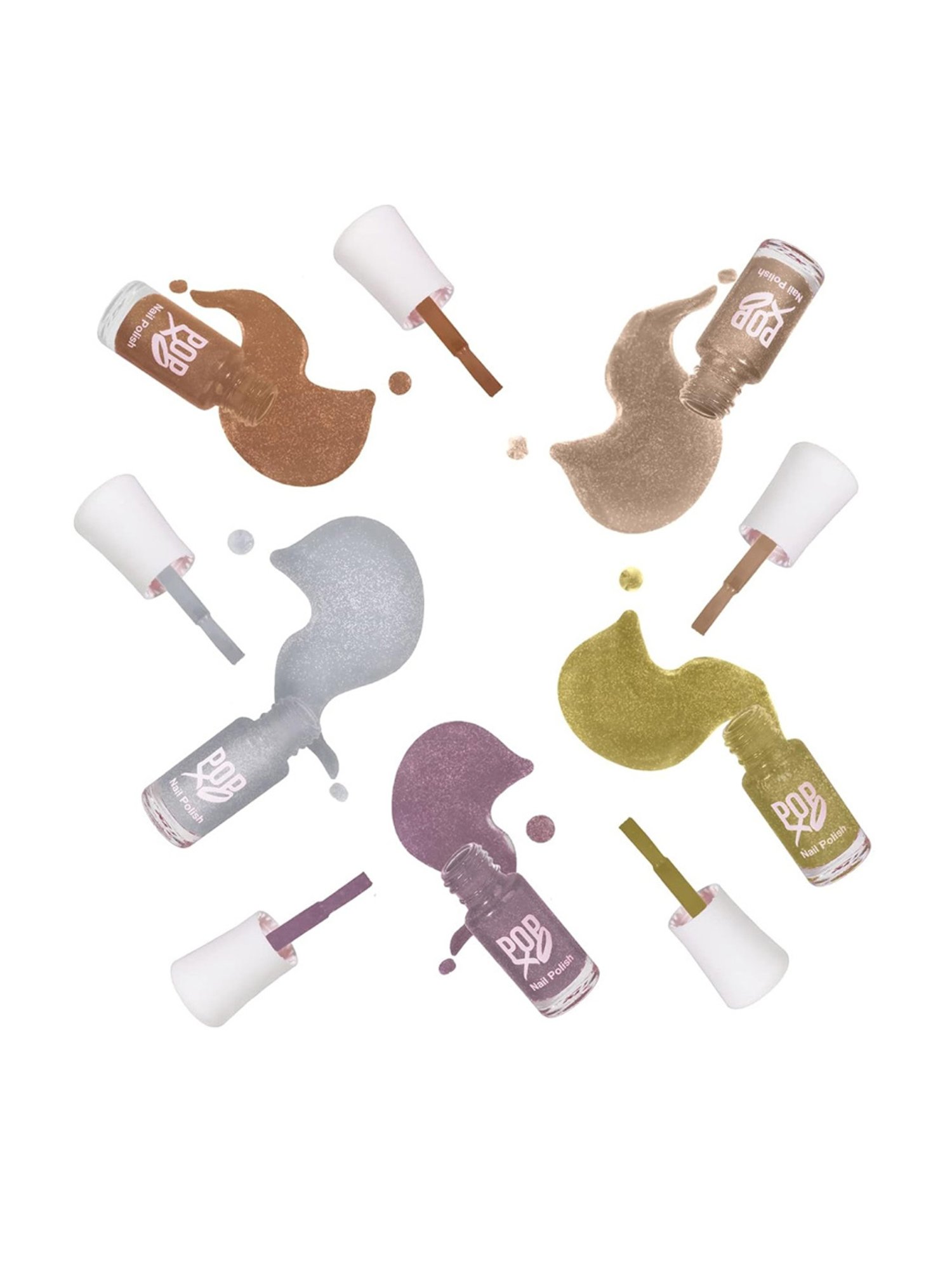 Color Fx Nail Fix Cure-In Mask, Moisturizer, Nail Enamel Remover & Nail Buffer Combo, Pack of 4