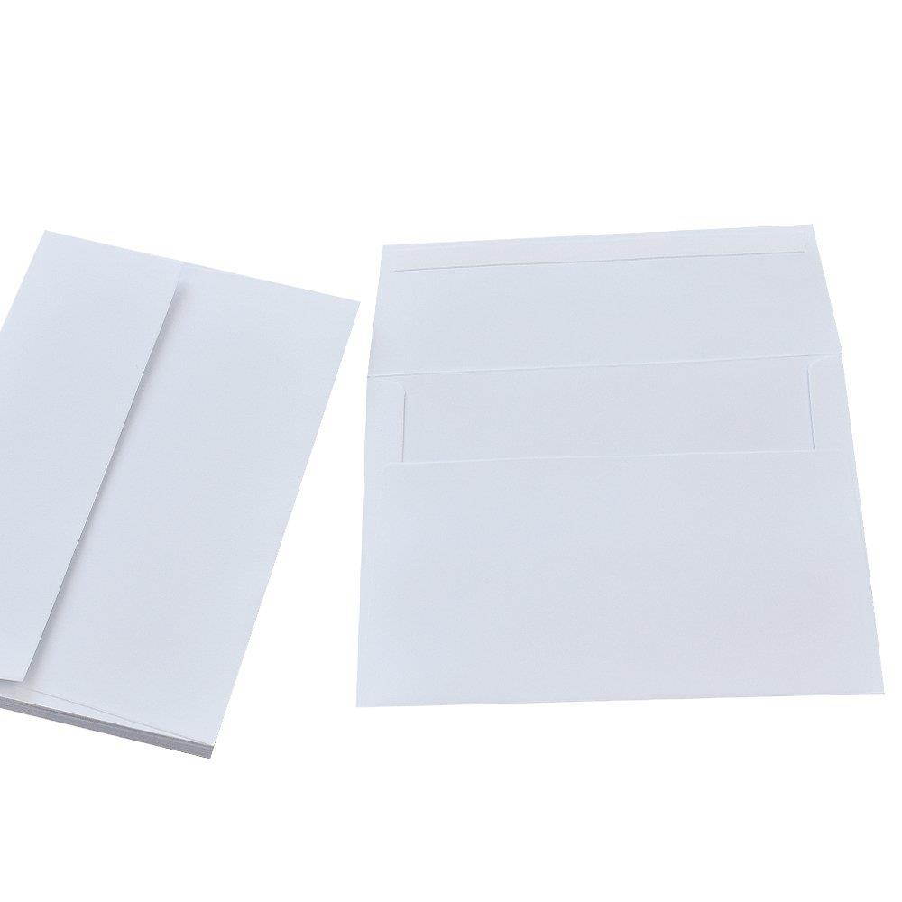 A6 White Envelopes 4X6 100 Pack - Quick Self Seal,for 4x6 Cards| Perfect for Weddings, Invitations, Photos, Graduation, Baby Shower| 6.5 x 4.75 inches (A6)