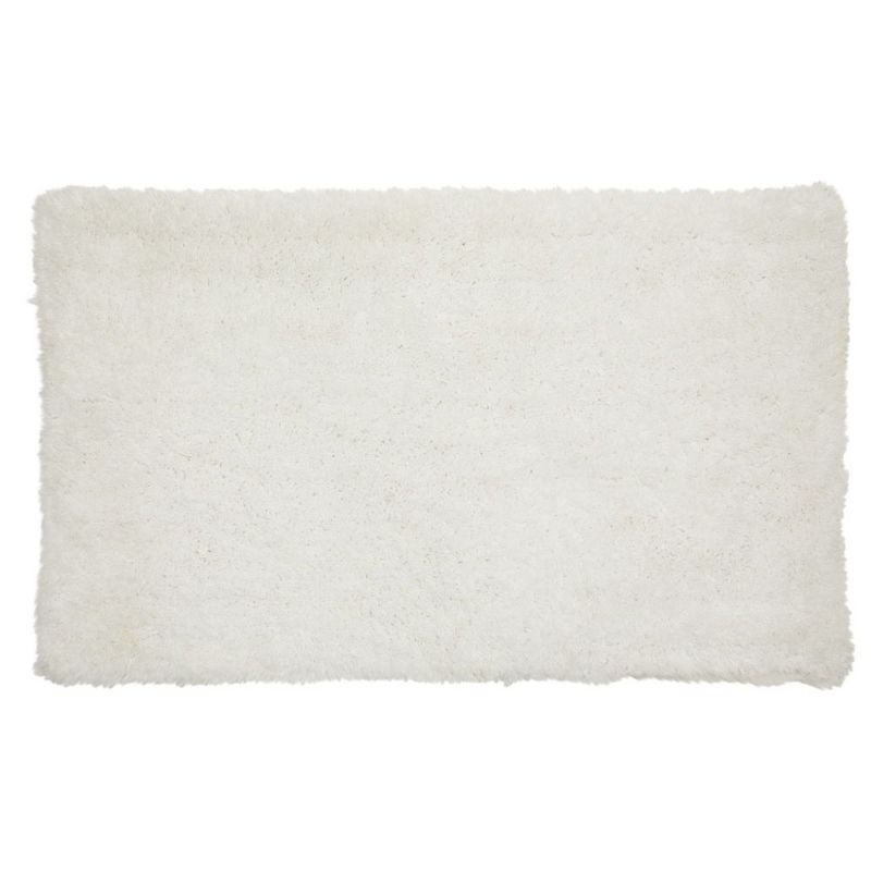 Juvale White Bath Mat, Non-Slip Bathroom Rugs for Showers (32 x 20 Inches)