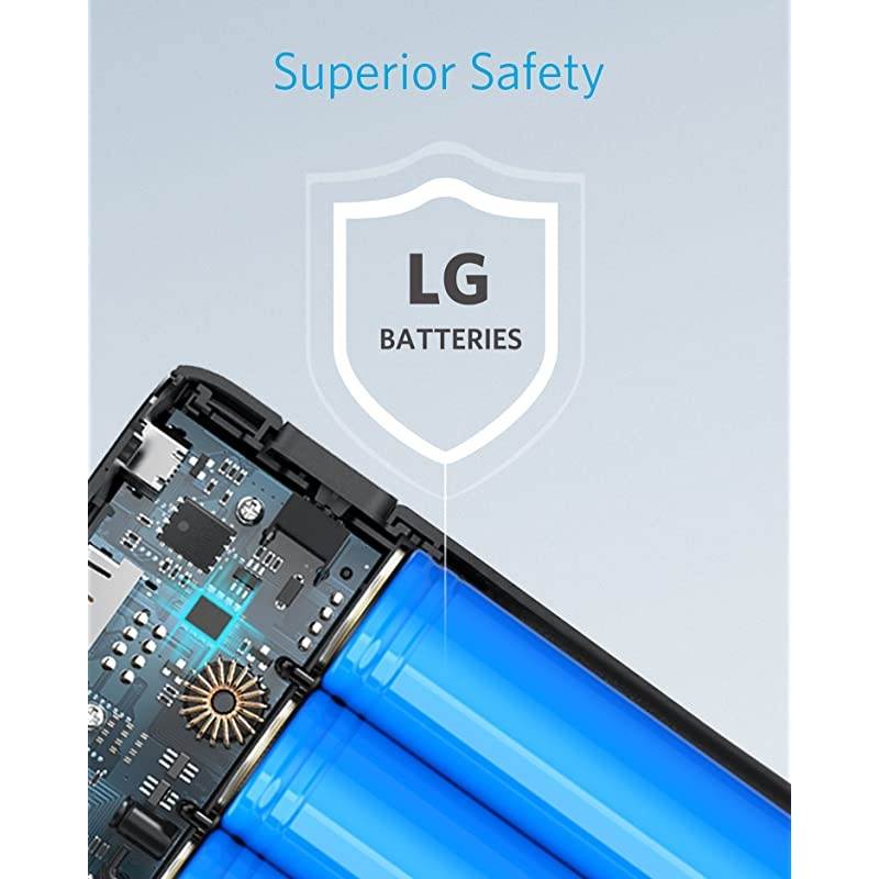 Portable Charger  PowerCore 20100mAh Ultra High Capacity Power Bank with 48A Output and PowerIQ Technology External Battery Pack for iPhone iPad amp Samsung Galaxy amp More Black