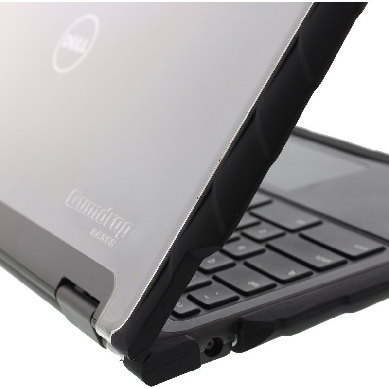 Gumdrop DropTech Dell 5190 2-in-1 Case - For Dell Chromebook - Black, Transparent - Shock Resistant - Polycarbonate, Silicone