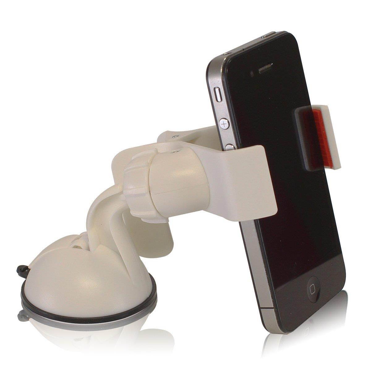 Furinno Hidup IP11-WH Easy Mount Suction Universal Car Phone Mount Holder, White