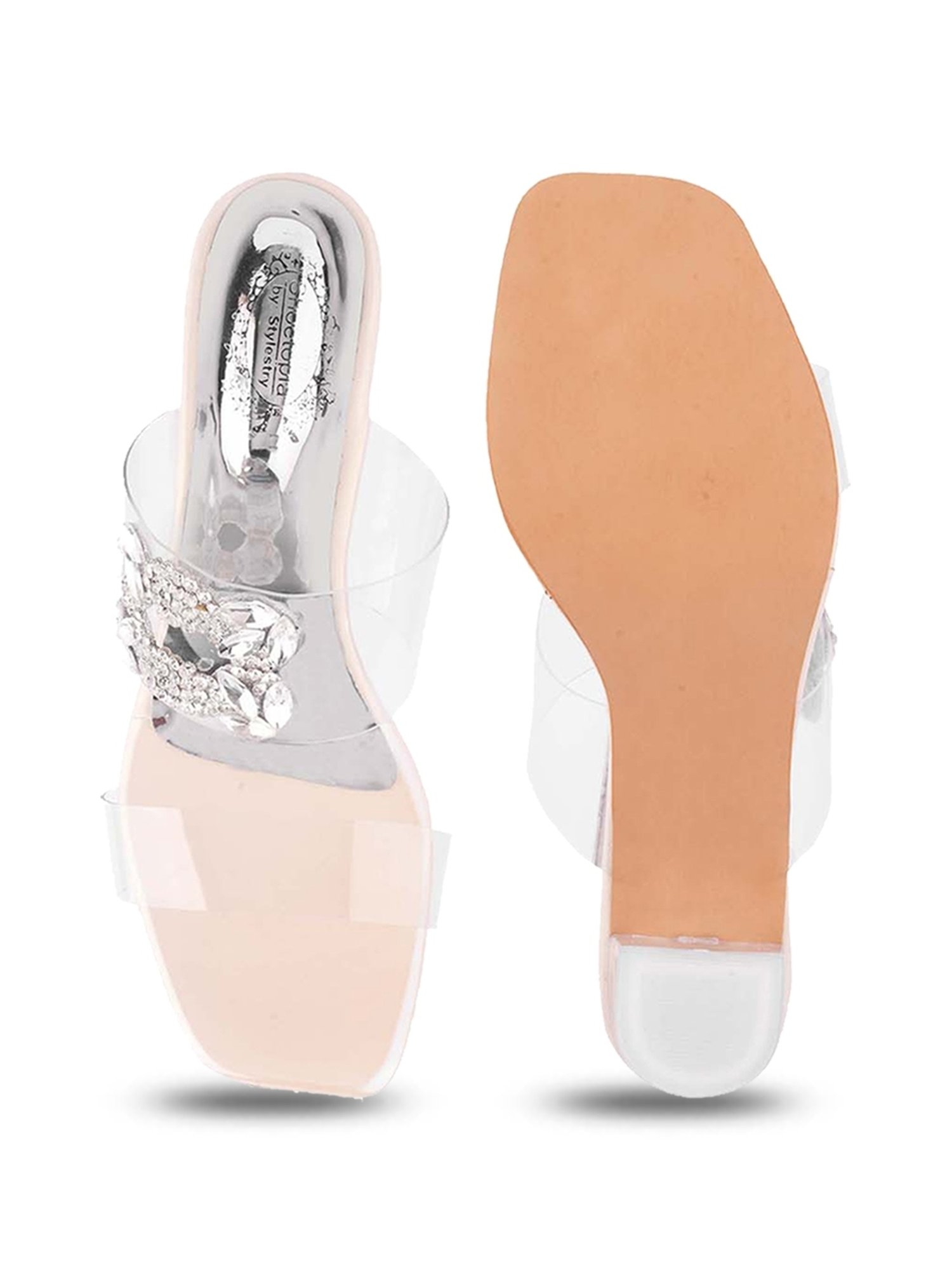 Shoetopia Women's Beige Casual Sandals