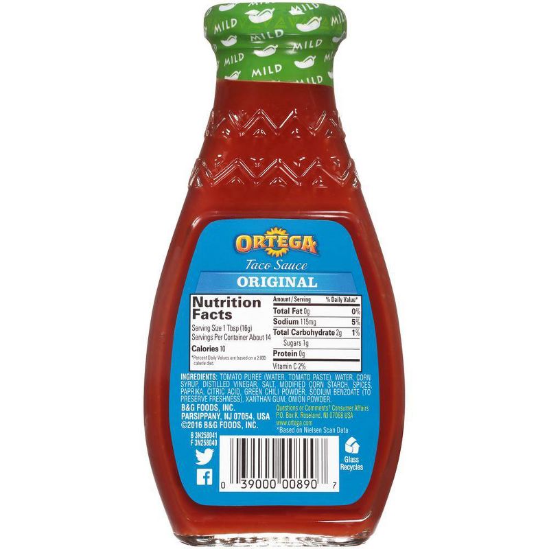 Ortega Original Thick & Smooth Mild Taco Sauce 16-oz.