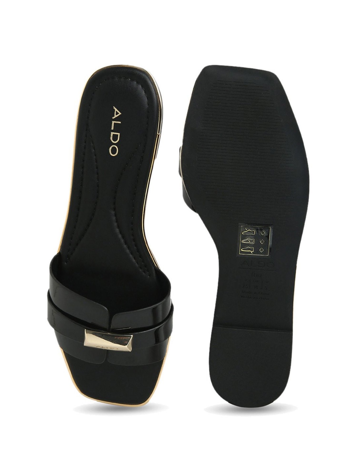 Aldo Women's Black Casual Sandals