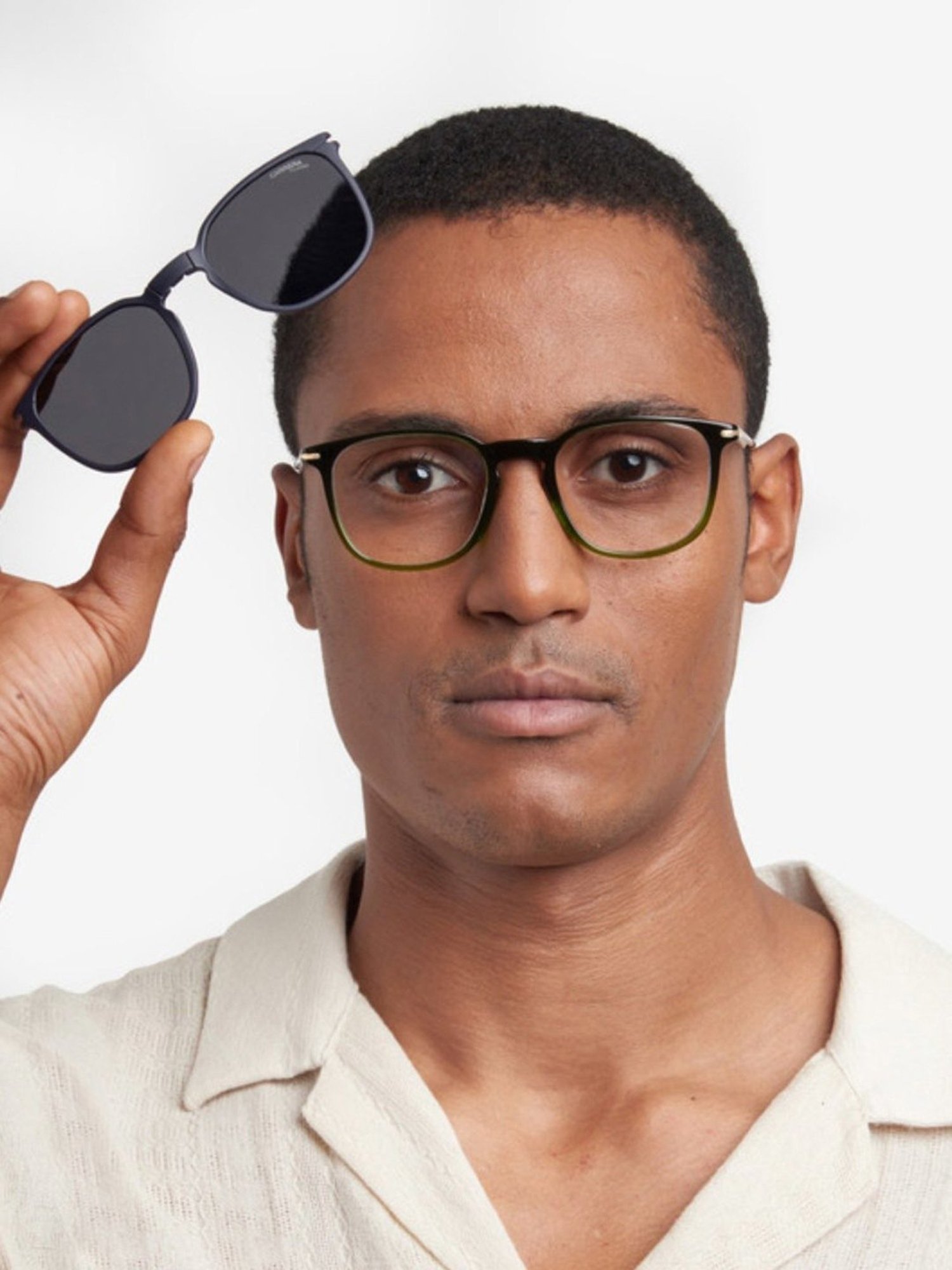 Carrera Green Rectangular UV Protection Sunglasses for Men