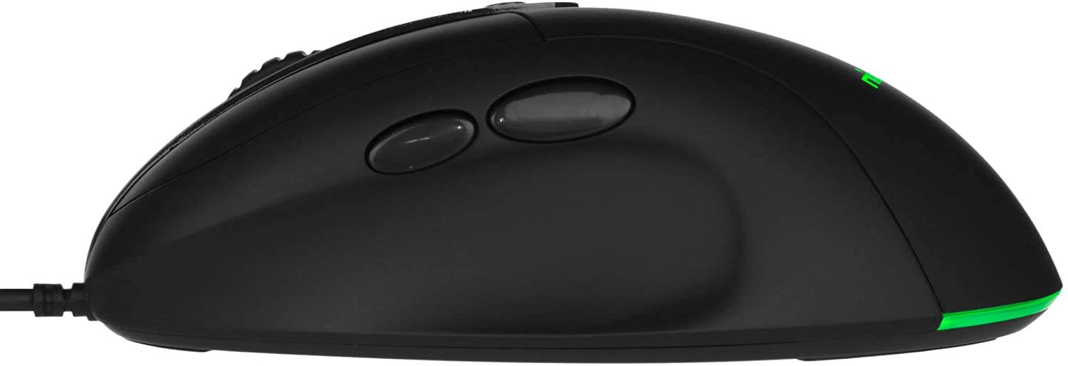 Nixeus Revel FIT Ergonomic Gaming Mouse PMW 3360, Rubberized Black - PC, Mac