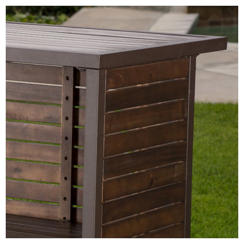 La Sola 3pc Metal Bistro Set - Black/Bronze - Christopher Knight Home