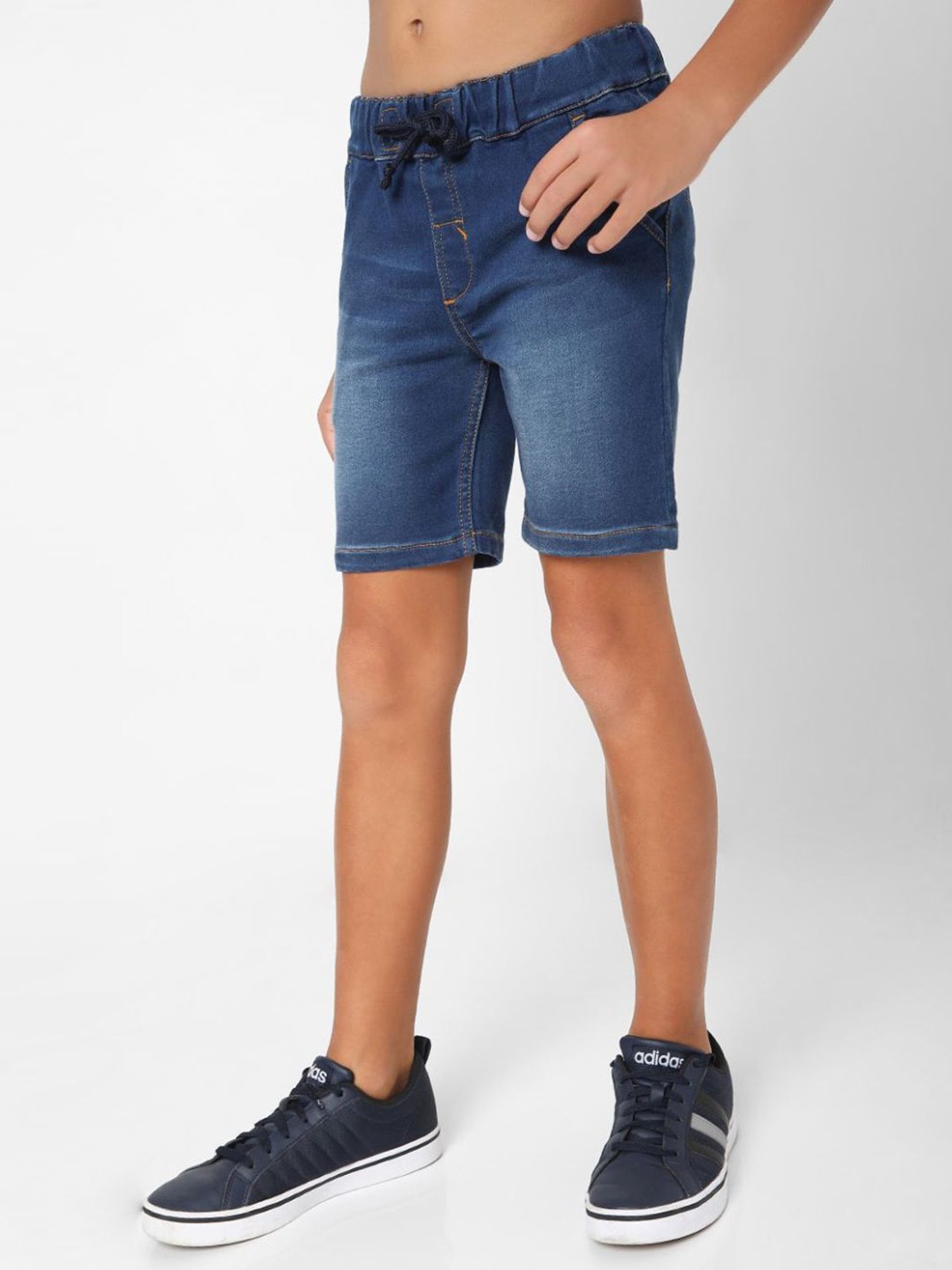 Gas Kids Blue Slim Fit Shorts