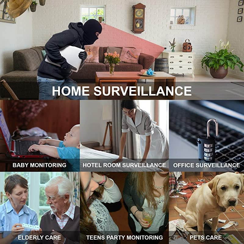 Camera Charger Hidden Camera 32 GB SD Card Included Premium Pack Hidden Cam Hidden Nanny Cam Mini Camera 1080p Hidden Cam USB Charger Camera Surveillance Camera Full HD