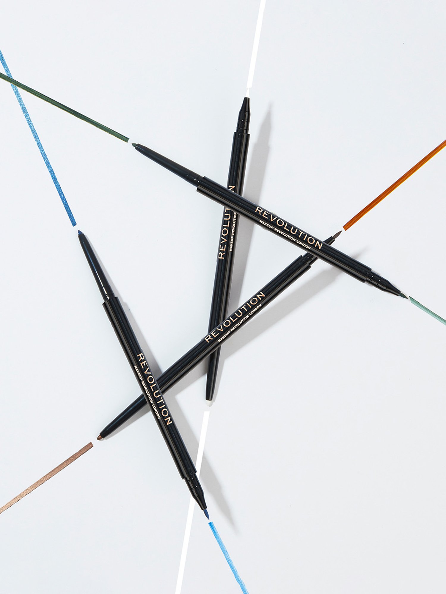 KINDED Liquid Eye Liner Golden Glaze & Greyish Silver Combo