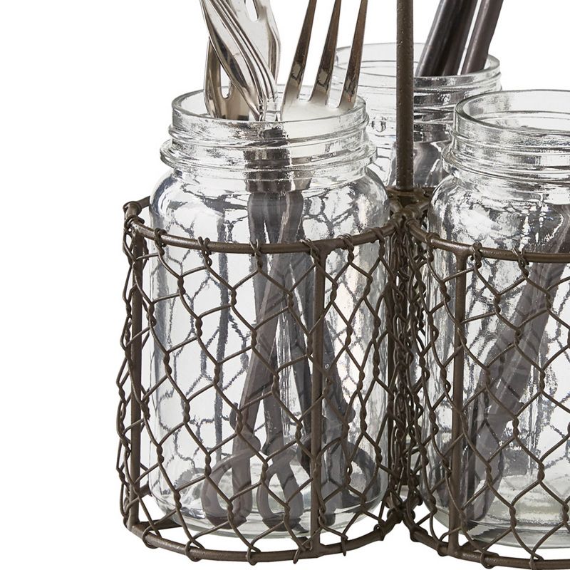 Park Designs Mason Jar Utensil Caddy