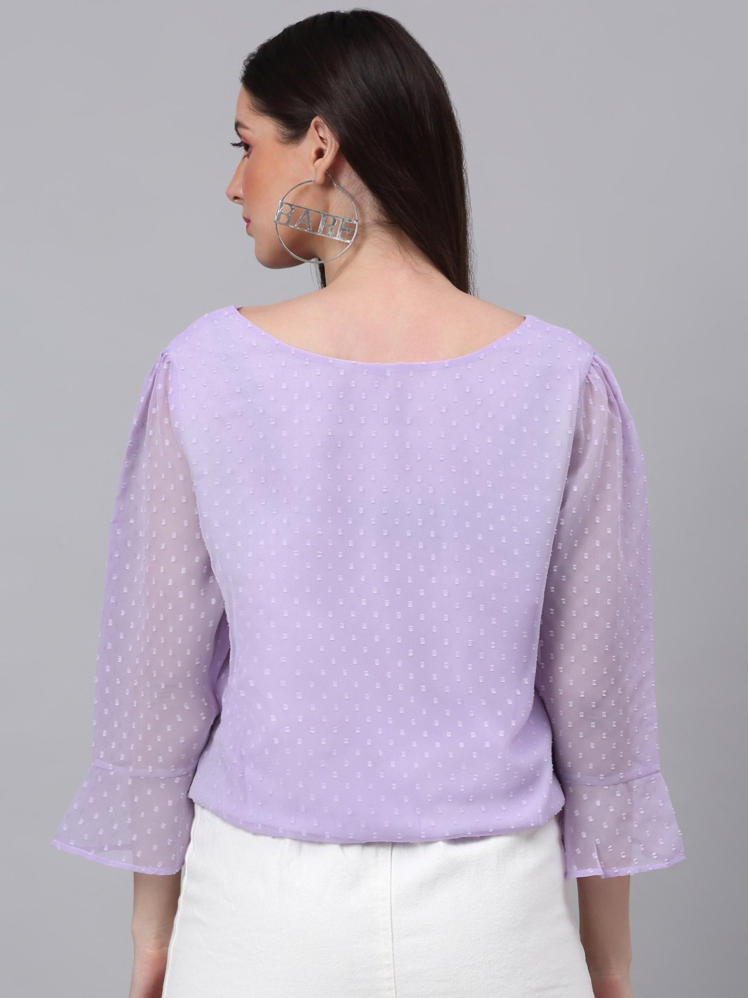 NEUDIS Lavender Textured Top
