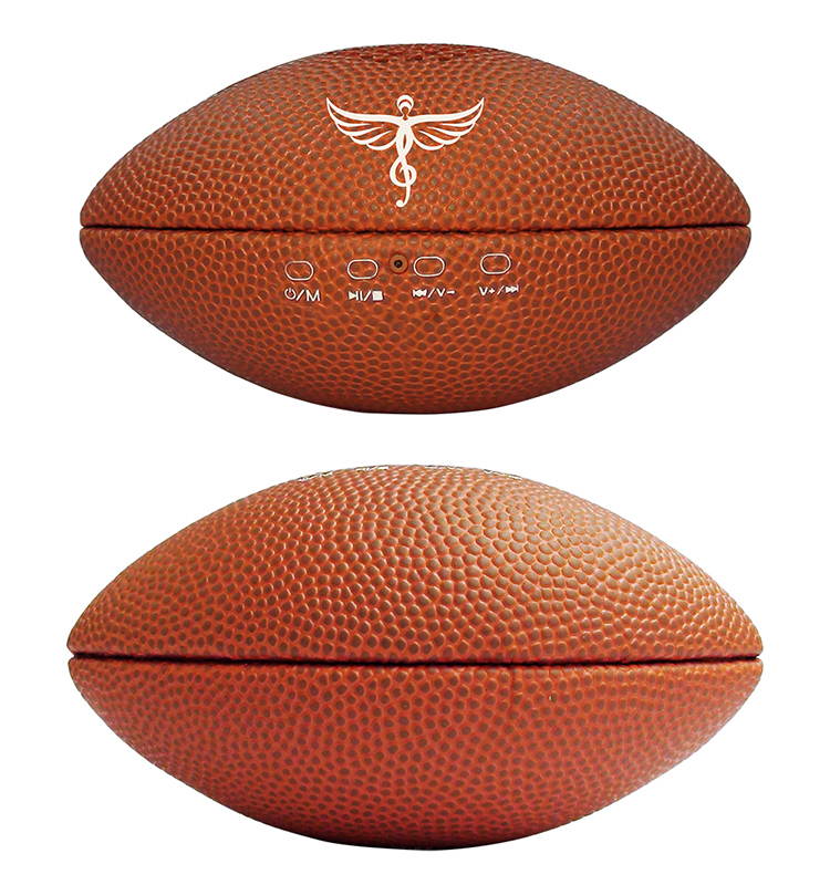 American Football Rugby Mini Portable Speaker Bluetooth BT 5.0 with MIC Bass Stereo Sound For Mobile Phone table or PC