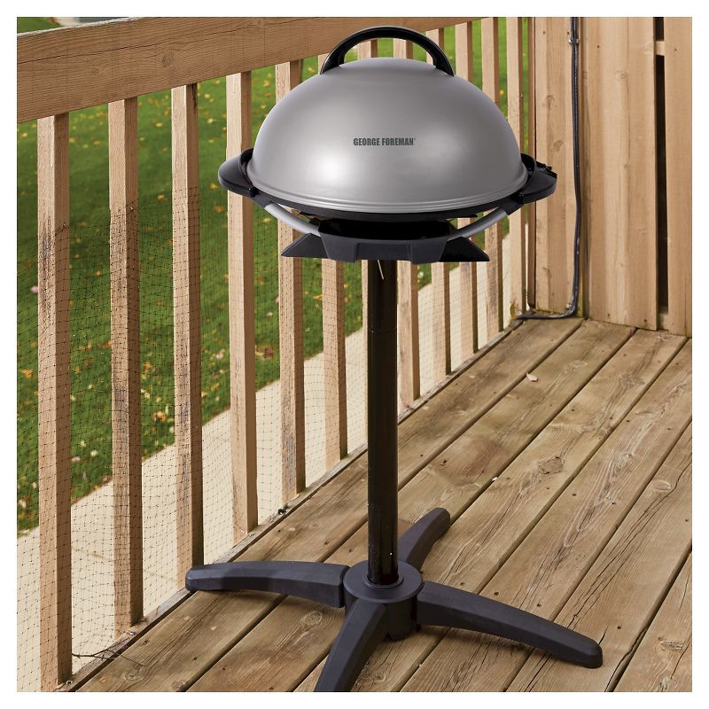 George Foreman 15 Serving Indoor/Outdoor Electric Grill - Silver GFO240S