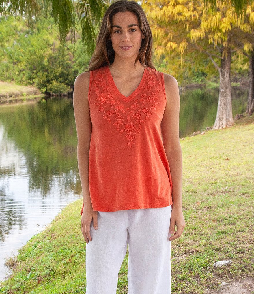 Karyn Seo Brysa Wide-Leg Pull-On Linen Pants