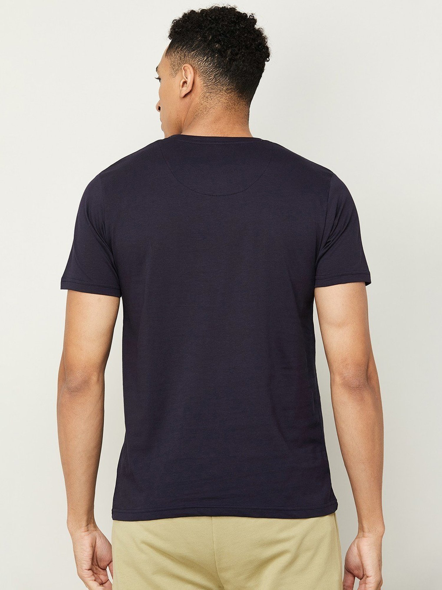 KAPPA Navy Regular Fit T-Shirt