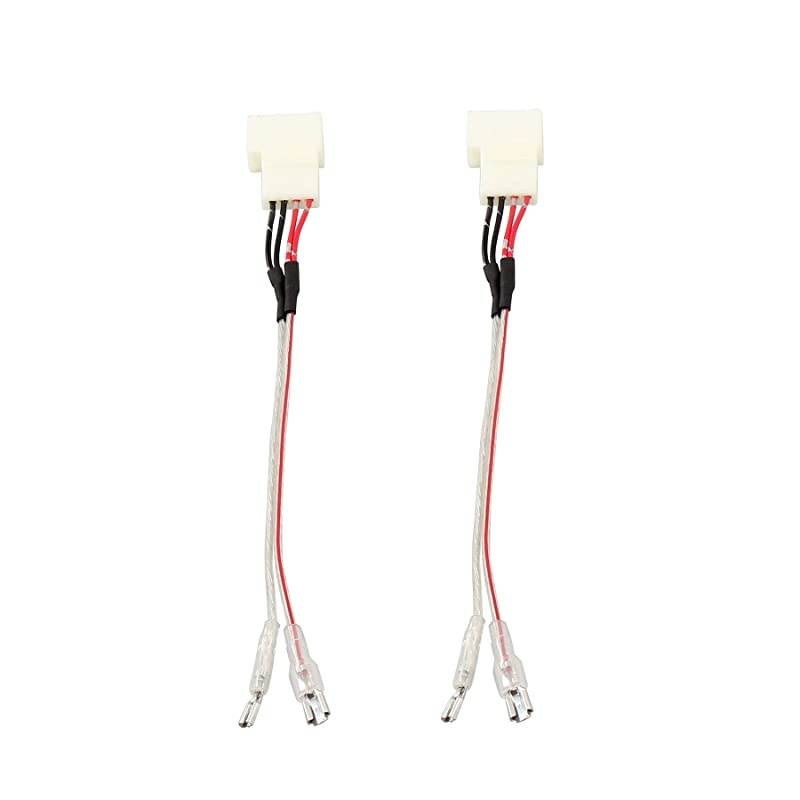 Car Front Dash Pro Tweeter Audio Speaker Wiring Harness Replacement for 20102019 Toyota Corolla 20082019 Toyota Highlander Subaru 20122020 Factory Speaker Connector 1 Pair