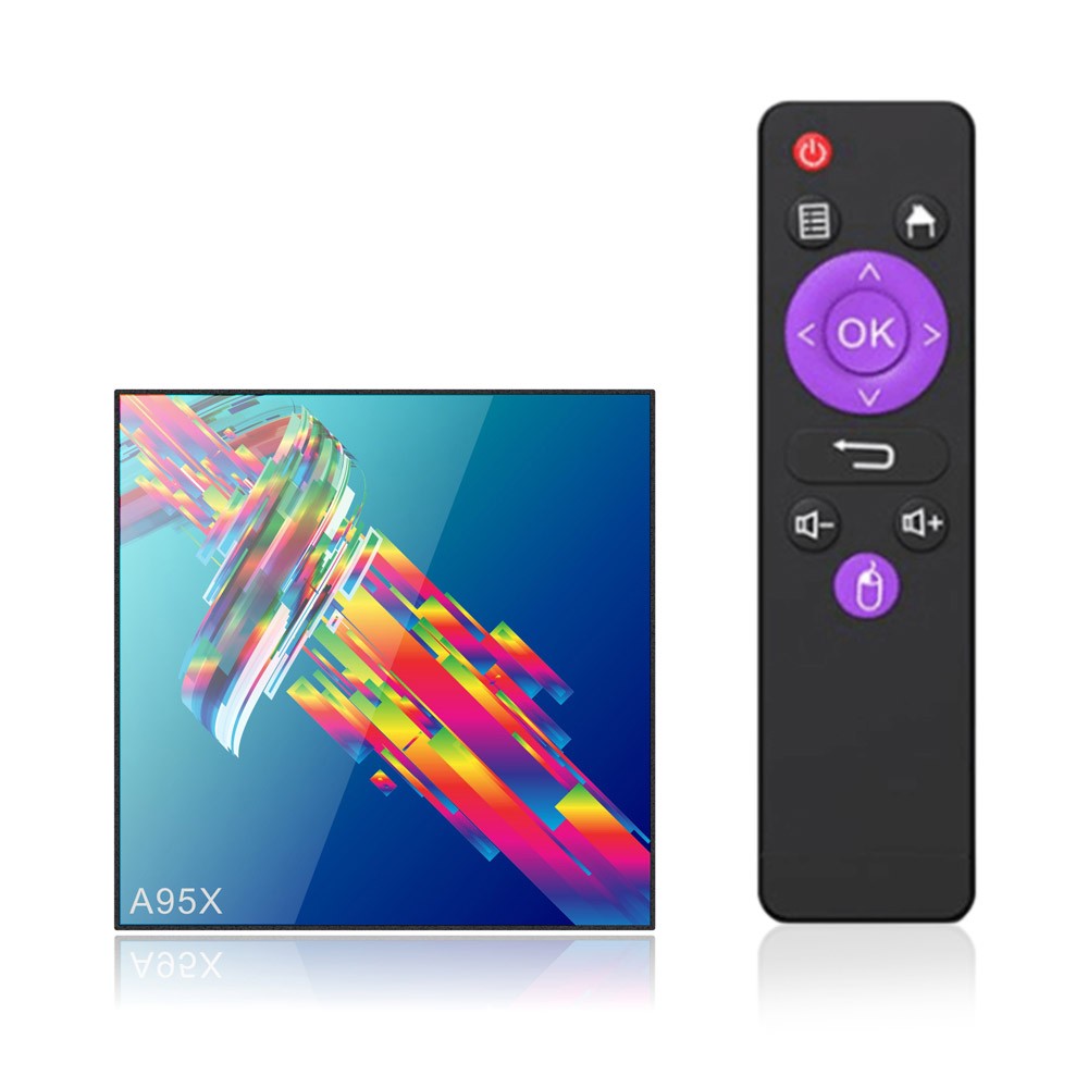 A95X R3 Smart Android 9.0 TV Box RK3318 Quad Core 64 Bit 2GB/16GB UHD 4K VP9 H.265 2.4G / 5G WiFi BT4.2 HD Media Player Display Screen Remote Control