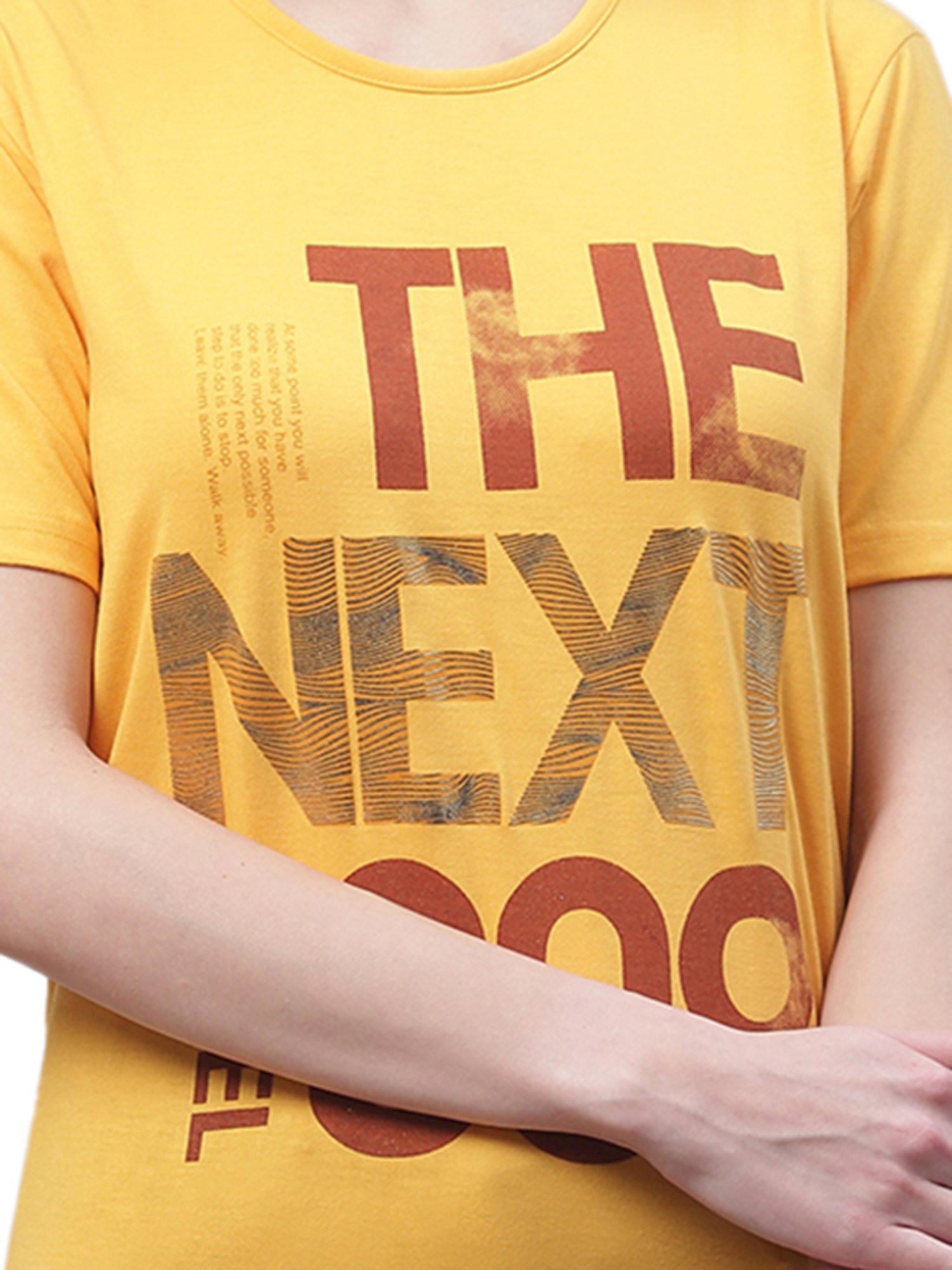 Vimal Jonney Sky Blue & Yellow Cotton Graphic Print T-Shirt (Pack Of 2)